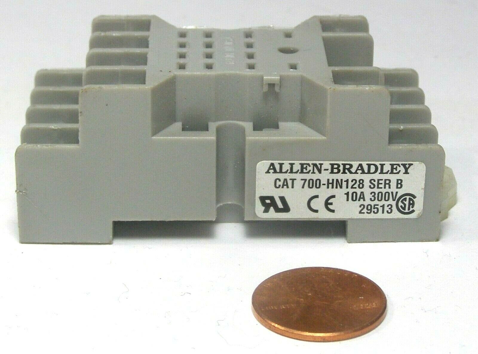 Allen-Bradley 700-HN128 Relay Socket Ser.B 10A 300V 29513 - $3.95