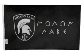 Molon Labe Cross 2nd Amendment Come Take It Military Spartan 300 3x5 Flag Banner - £4.73 GBP