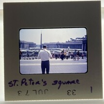 35mm Slide Photograph St. Peter’s Square 1973 Vatican City Tourist Photo - $156.94 MXN