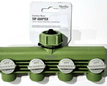 Martha Stewart Garden Hose Tap Adapter 4 Way Faucet Splitter Connector - $23.99
