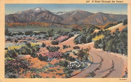 Antique Postcard California   A Road Through the Desert - £2.90 GBP