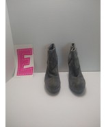 Gianni Bini Women&#39;s Grey Zip Up Boots Ankle Booties Size 10 Per Owned. - £17.13 GBP