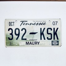 2007 United States Tennessee Maury County Passenger License Plate 392 KSK - £14.78 GBP