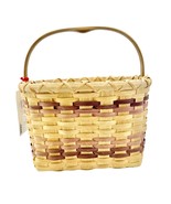 Handmade Basket Mail Basket Shades of Purple Accents - £27.29 GBP