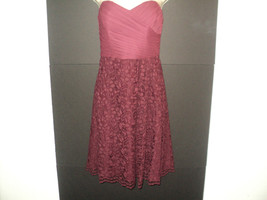 David&#39;s Bridal Dress Size 2 Wine Bridesmaid, Mother of Bride, Cocktail, Party - £37.78 GBP