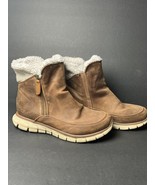 Skechers Winter Snow Boots Womens 9 Synergy Collab Brown Zip Faux Fur 44779 - $39.34 CAD