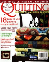 McCall&#39;s Quilting Magazine New Fall Favorites Wool Projects Autumn Triangles - £5.44 GBP