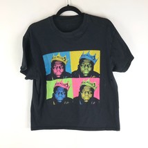 The Notorious B.I.G. Black Short Sleeve Crewneck Cotton Graphic Print Tee Size M - £6.19 GBP