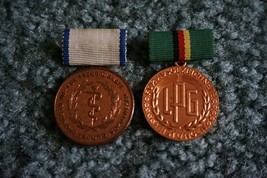 Two (2) Nice Vintage East Germany DDR (GDR) Medals Collectible - £16.50 GBP