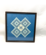 Antique Hardanger Norway Embroidery Scandinavian Immigrant Framed Doily ... - £99.16 GBP