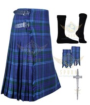 Scottish Men&#39;s Traditional 8 Yard Kilt Spirit of Scotland Tartan KILTS &amp; Set - £33.67 GBP