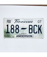 2007 United States Tennessee Anderson County Passenger License Plate 188... - £14.87 GBP