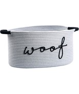 Woof Dog Toy Baskets Cotton Rope Pet Toy Bin With Durable Handles, Large... - $653.89 MXN