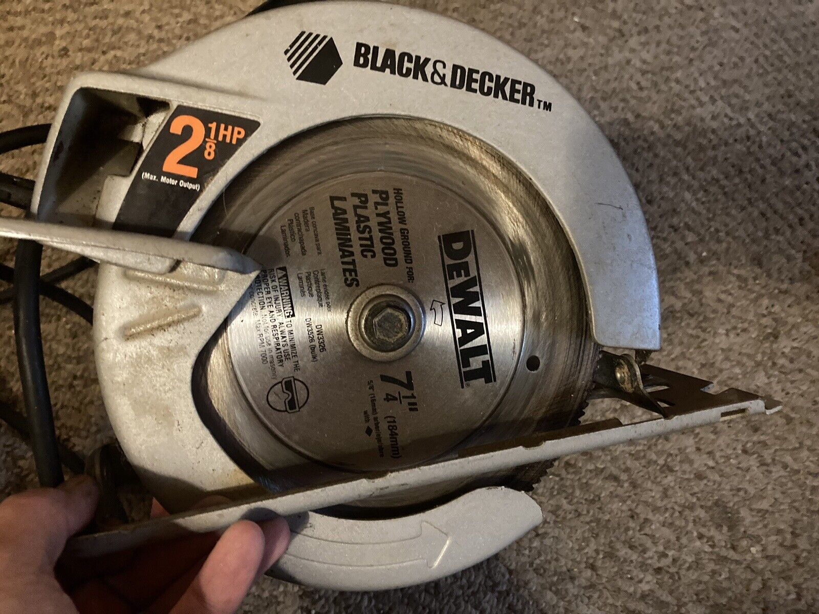 Black & Decker 7 1/4” Circular Saw, 2 1/8 HP - $37.99