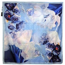 NWT Silk Scarf 53&quot;x53&quot; Super Large Square Shawl Wrap S2211 Xiang Yun Sha - £39.17 GBP