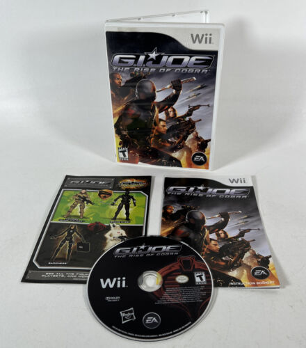 G.I.Joe Rise of the Cobra Video Game (Nintendo Wii, 2009) Complete With Manual - £7.82 GBP