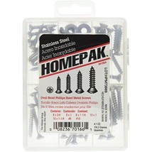 HOMEPAK 41954 Oval Head Phillips Sheet Metal Screws - $21.81