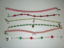 Dog COLLAR- Necklace Multi Colored Necklace 12 Inch 1 Is 10 Inches So Pretty - £8.01 GBP