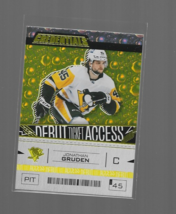 Jonathan Gruden 2023-2024 UD Credentials Debut Ticket Access #138 Pittsburg Pens - £0.94 GBP