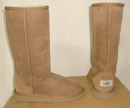 UGG KIDS Chestnut Classic Tall Suede Sheepskin Boots Size US 1 NEW #5229 - £77.76 GBP