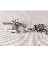 Silver Tone  Flintlock / Pirates Pistol Cufflinks - $72.32 CAD