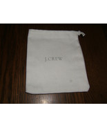J.Crew Canvas Design 4 1/4&quot; x 4 3/4&quot; Drawstring Jewelry Pouch (New) - £3.85 GBP