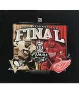 2009 NHL Stanley cup final T shirt  Pittsburgh Penguins Detroit red wings  - £15.44 GBP