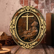 Jesus Prayed in the Garden of Gethsemane Plaque Wood Carving - $59.99+