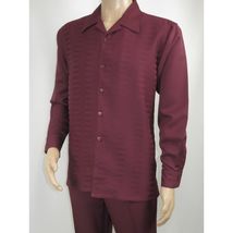 Men's MONTIQUE Two Piece Set Walking Leisure Suit 2391 Wine Tone on Tone image 5