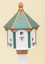 6 ROOM CLASSIC BIRDHOUSE - Amish Handmade Weatherproof Recycled Poly - £215.80 GBP