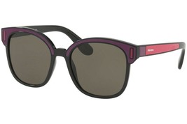 Prada PR 05US SSA5S2 Sunglasses Black/Brown 53 mm New - £159.36 GBP