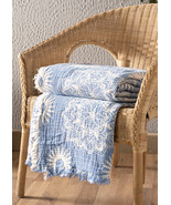 Suvi NYC Throw Blanket, 100 % Quality Turkish Cotton, Lightweight Super ... - £89.44 GBP