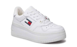 Tommy Hilfiger Jeans Women Sneakers - 9 US EU 40 White Designer Fashion ... - $156.35 CAD
