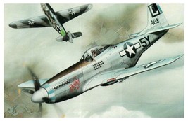 North American P51 Mustang One of the Most Famous US Fighters Airplane Postcard - £7.89 GBP