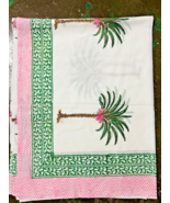 Floral Hand Block Print Scarves Indian Cotton Sarong Handmade Beach Pare... - $21.65 CAD