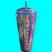 Starbucks 2023 Summer Iridescent Dichronic Dome 24 Oz Venti Cold Cup Tum... - £20.55 GBP