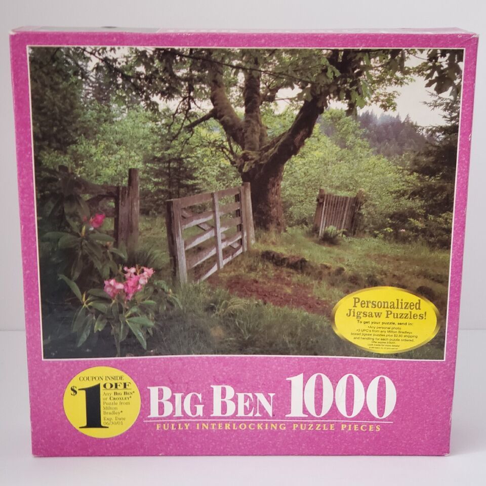 Primary image for Hasbro Big Ben End Of Oregon Trail Oregon 1000 Piece Jigsaw Puzzle New Sealed