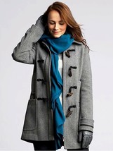 Banana Republic Modern Toggle Coat Gray Wool Size XS - £71.05 GBP