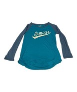 Under Armour Youth M Blue Long Sleeve Loose Fit HeatGear Shirt - $14.00
