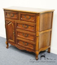 NATIONAL / MT AIRY Solid Walnut Country French Provincial 45&quot; Door Chest... - £494.79 GBP