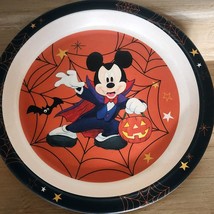 Disney Mickey Mouse Halloween Children&#39;s Lunch Dinner Plate Spill Proof ... - £9.02 GBP