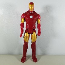 Iron Man Action Figure Titan Hero Series Avengers 11&quot; Tall Red Gold - £8.85 GBP