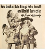 1947 Quaker Oats Health Protection Advertisement Hot Breakfast Cereal DW... - $28.07 CAD