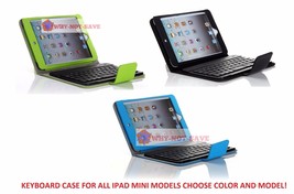 Wireless Bluetooth keyboard Leather Case with Stand for All Ipad Mini 1 2 3 4 US - £48.92 GBP