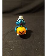 The Smurfs Pumpkin Smurf Halloween Jack-o-lantern 20136 Rare Vintage Fig... - $197.14 MXN
