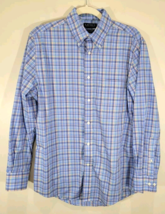 Lauren Ralph Lauren Black Label Shirt Men 15.5 32/33 Medium M Blue Check... - $18.95