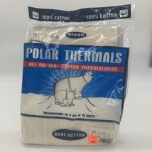 Vintage Polar Thermals Mens Long John Bottoms Size Med 100% Natural Cotton NOS - £18.26 GBP