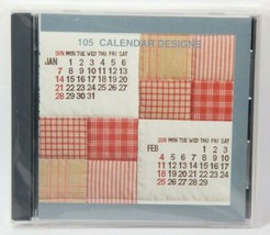 Janome #105 CALENDAR DESIGN Memory Embroidery Card w/Color Charts NEW in plastic - £14.07 GBP