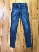 Flying Monkey USA Made Dark Blue Denim Skinny High Rise Jeans 28 28&quot;x31.5&quot; - $59.99