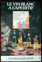 Original Poster France Wine Food Table Sopexa 1978 - £43.98 GBP